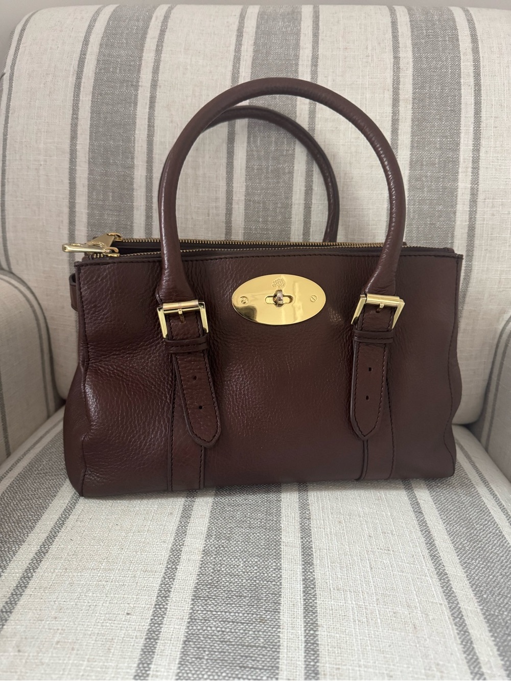 Vintage Mulberry Double Zip bag
